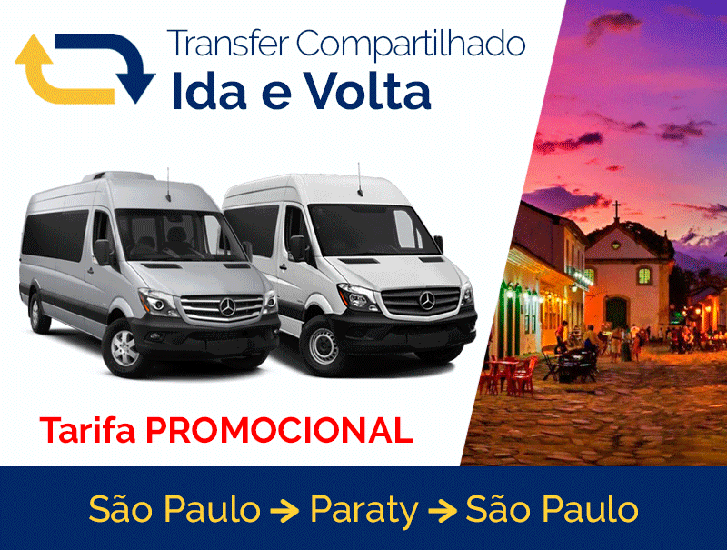 transfer compartilhado de são paulo para paraty