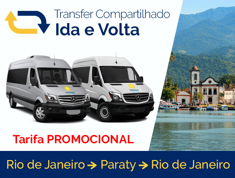 transfer compartilhado do rio para paraty